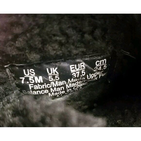 Ryka Alyssa Water Resistant Soft Faux Fur Ankle Boots Womens Size 7.5 Black - Picture 11 of 12